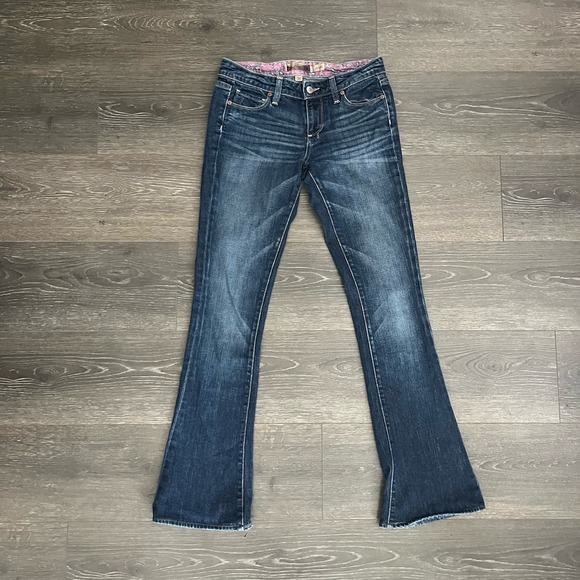 Paige Premium Denim Jeans Laurel Canyon Low Rise Y2K Boot Cut Womens 26 western - Picture 1 of 13